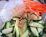 A picture of step 2 of Chinese-Flavored Ginger and Cellophane Noodles.