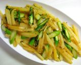 A picture of step 7 of Asparagus and Potatoes Sautéed in Butter and Soy Sauce.