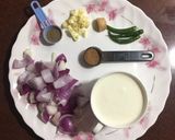 A picture of step 1 of Malai Egg Curry.