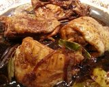 A picture of step 4 of Chicken Adobo - Filipino style.
