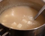 A picture of step 2 of Thick and Creamy Miso Soup with Potato and Tofu.