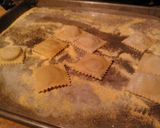 A picture of step 3 of Butternut squash ravioli.