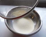 A picture of step 8 of Lemon Macarons with Italian Meringue.