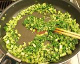A picture of step 3 of Turnip Leaf Furikake.
