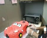 A picture of step 8 of 4&10pounds red car is ready to go pineapple cake.