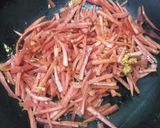 A picture of step 11 of BBQ rice.