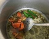 A picture of step 4 of Mater pulao.