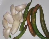 A picture of step 1 of Moringa leaves tikki.