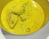 A picture of step 5 of Sorshe Ilish.