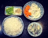 Hình bước làm 1 của món Bún xào tôm