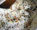 A picture of step 6 of Bagara Rice.