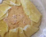 A picture of step 3 of Ricotta, sun-dried tomato and prawn pie.