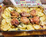 Foto del paso 3 de la receta: Pollo al horno con papas