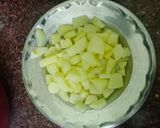 A picture of step 2 of Soya aloo gravy.