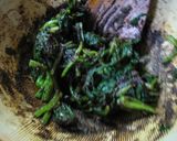 A picture of step 6 of Spinach and Egoma (Wild Sesame) Seeds Tossed with Miso.