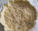 Une image de l'étape 3 de Quiche au bleu d'Auvergne et lardons.