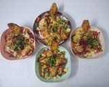 A picture of step 8 of Palak Patta Chaat.