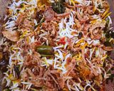 A picture of step 9 of Masoor Pulao.