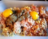 Foto del paso 1 de la receta: Arroz caldoso al azafrán con pelotillas de carne de cerdo