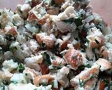 A picture of step 4 of Sig's German Bagel and Bretzel Stuffing.
