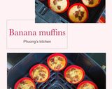 Hình bước làm 4 của món Bánh muffin chuối nồi chiên không dầu (nckd)