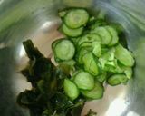 A picture of step 3 of Octopus, Cucumber and Wakame Seaweed Vinegar Marinade.