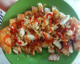 Hình bước làm 3 của món Bánh mì nướng sate