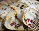 A picture of step 9 of Walnut and Dried Fruit Bread with Rye Flour Kneaded In a Bread Machine.