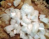 A picture of step 3 of sauerkraut potatoes spices and herbs.
