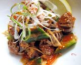 A picture of step 7 of Chicken Gizzards with Cucumber (Namul-style).