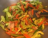 A picture of step 3 of Veg Chow Mein / Chinese Noodles.