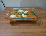 A picture of step 5 of Aloo Ande Salan.