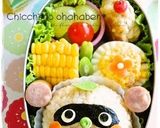 A picture of step 6 of Charaben Side Dish Flower Egg Carved with a Straw.