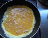 A picture of step 2 of Tuna Tamagoyaki.