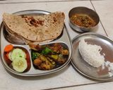 A picture of step 7 of Kundru peanut masala with roti (dinner sabji).