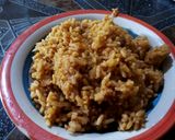 A picture of step 7 of Jollof rice.