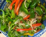 彩椒豬肉絲的食譜步驟3照片