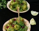 A picture of step 7 of Hariyali Chutney Aloo Chat.