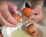 A picture of step 1 of Welsh rarebit.