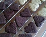 A picture of step 11 of Vickys Valentine Chocolate Shortbread Hearts, GF DF EF SF NF.