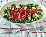 Foto del paso 5 de la receta: Ensalada de canónigos y garbanzos con bacon trufado