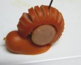 A picture of step 4 of Wiener Sausage Snails For Lunchboxes.