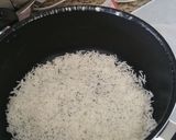 A picture of step 11 of My own version of Biryani ( with chicken & veggies).