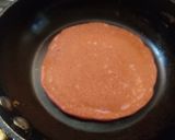 Foto langkah ke 4 dari resep Fluffy Red Velvet Pancake.