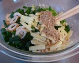 A picture of step 2 of Simple! Green Onion Pancakes (Negiyaki) with Cheese.