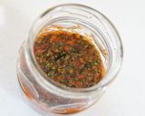 A picture of step 4 of Shiso Seed Kimchi.