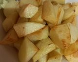 A picture of step 1 of Dahi Walay Aloo.