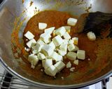 A picture of step 1 of Paneer Angara.