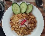 Foto langkah ke 4 dari resep Nasi Goreng Teri Sambal Bebek.