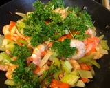 A picture of step 6 of Stir Fried Shrimp and Veggies Pasta.